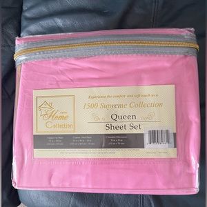 Brand New, Unopened Queen Sheet Set Pink